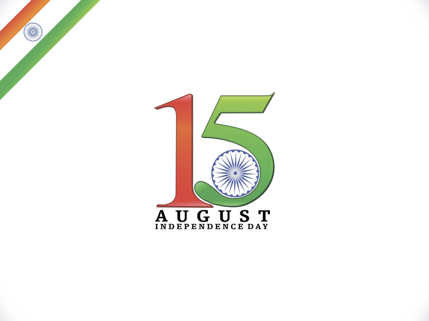 15 August Text PNG Image PNG Full HD