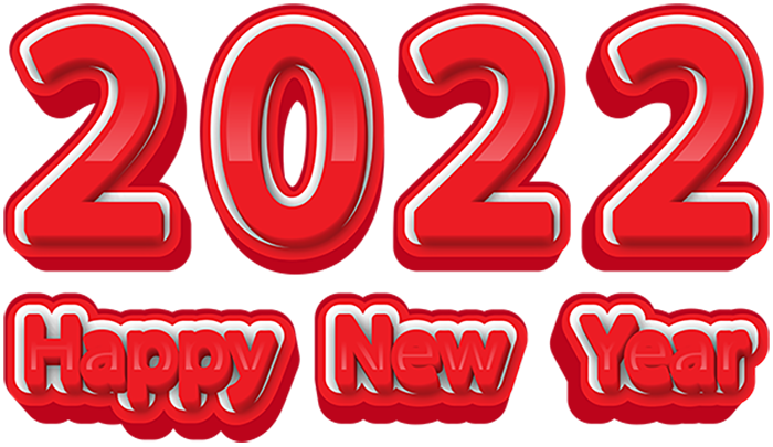 2022 New Year Text PNG Images Download HD