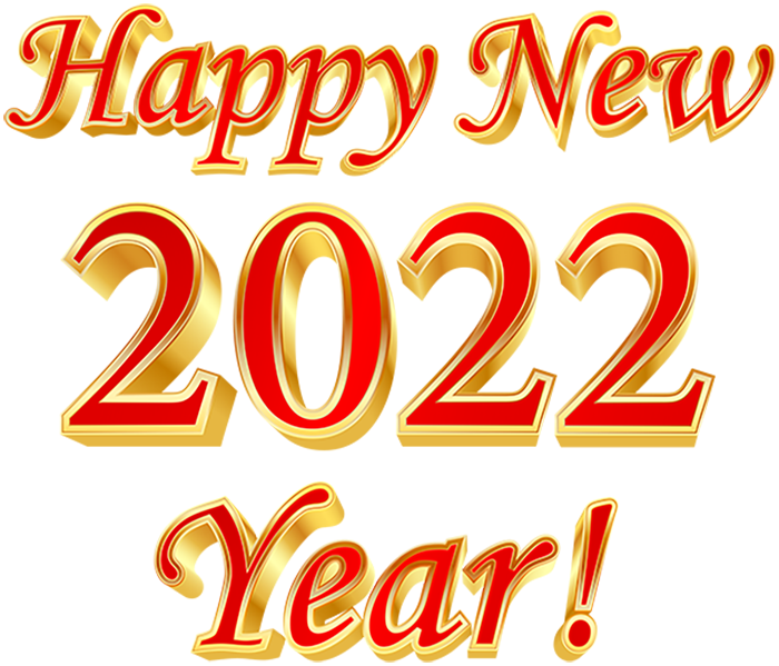 2022 New Year Text PNG Images Download HD