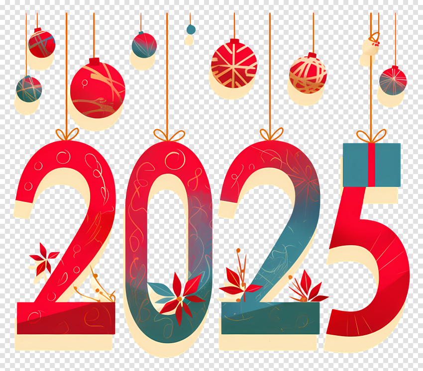 2025 New Year Png Free Editing 2025 Happy New