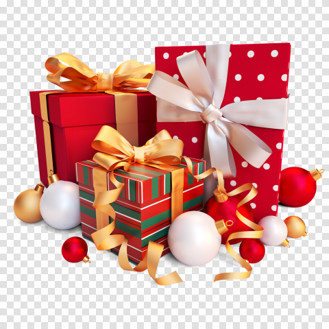 3d Christmas Presents Png Forment