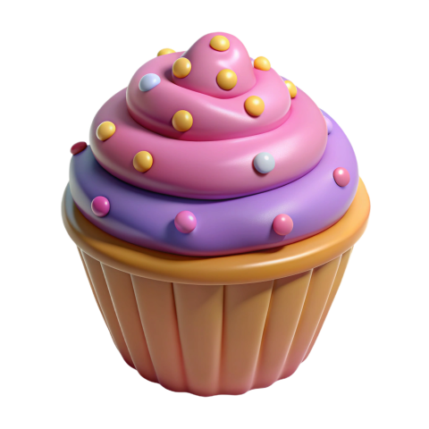 3d Cup cake Clipart Free Png Images Free download