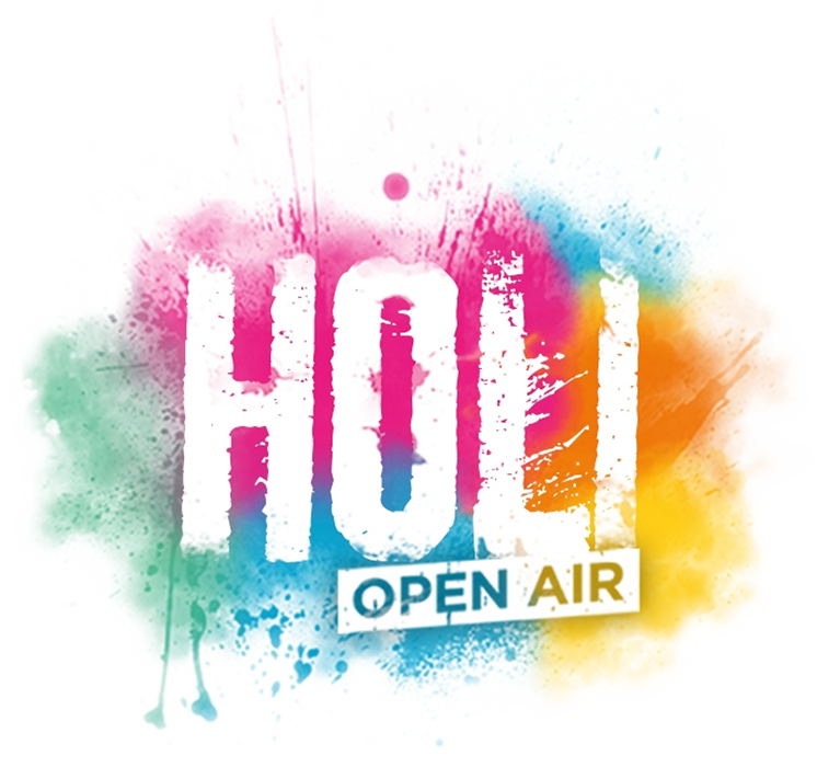3D Happy Holi Text HD PNG