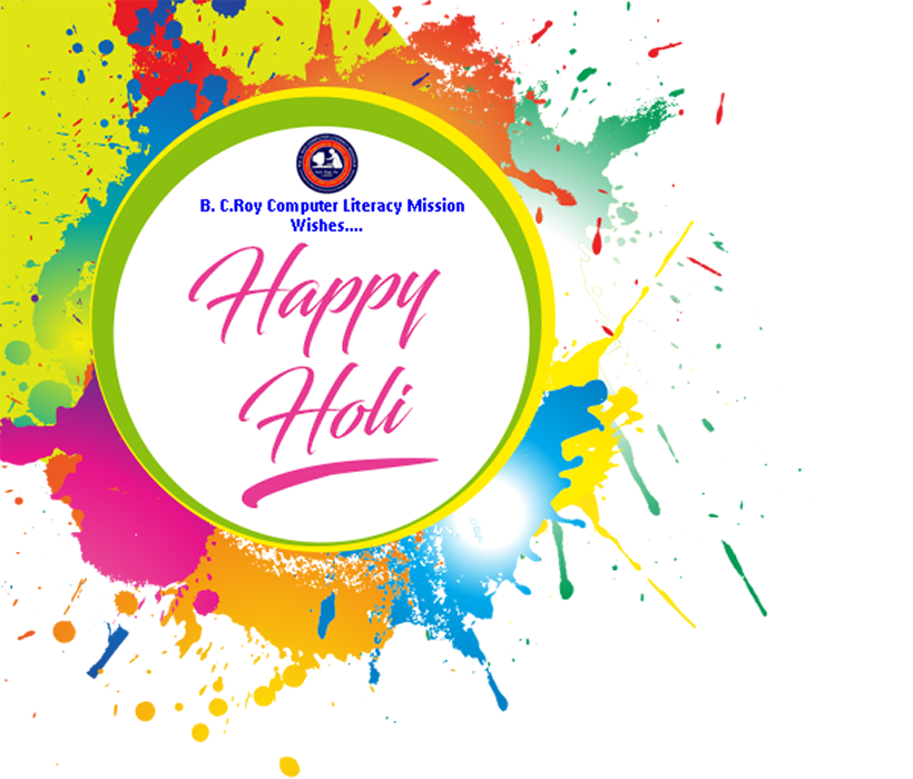 3D Happy Holi Text Letter PNG Hd
