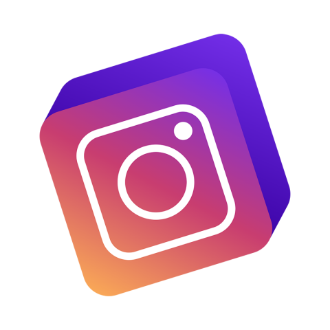 3D Instagram Transparent Logo PNG Download