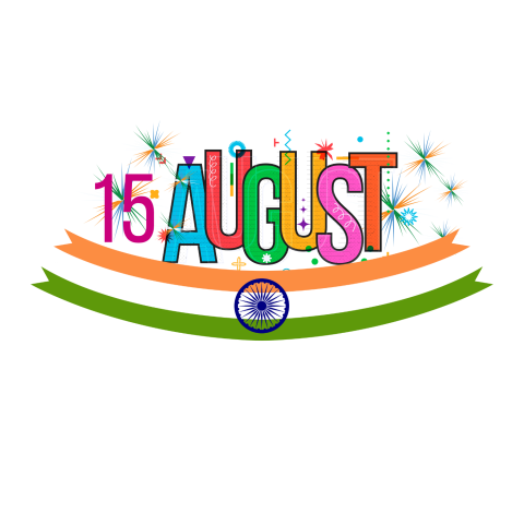 A PNG image featuring the words Happy Independence Day