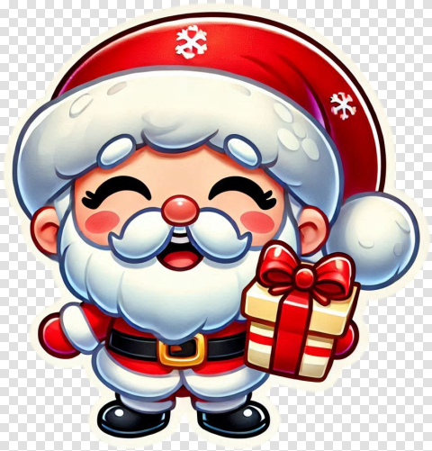 Adorable Smiling Santa Claus Png For Kids