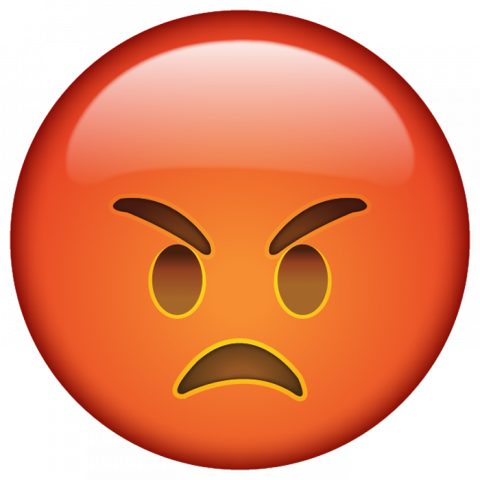 Angry Face Emoji PNG HD Download Free