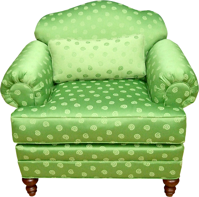 ArmChair Front View PNG Images Download