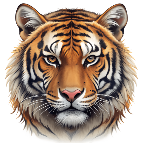 Bengal tiger face png transparent background Clipart