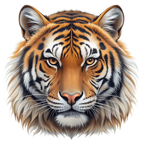 Bengal tiger face png transparent background free images