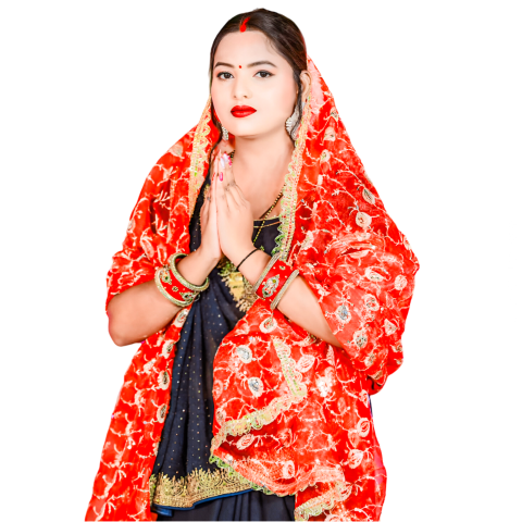 Bhakti girl PNG Navratri editing girl HD PNG image