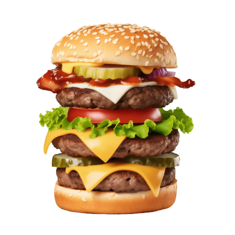 Big Size Ham Burger Png transparent background