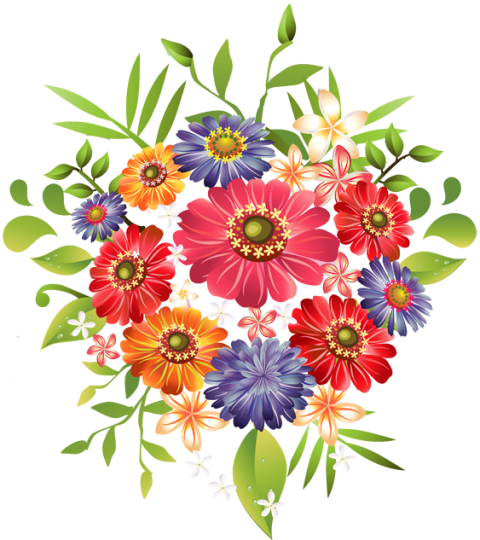 Bouquet Flowers PNG Image With Transparent
