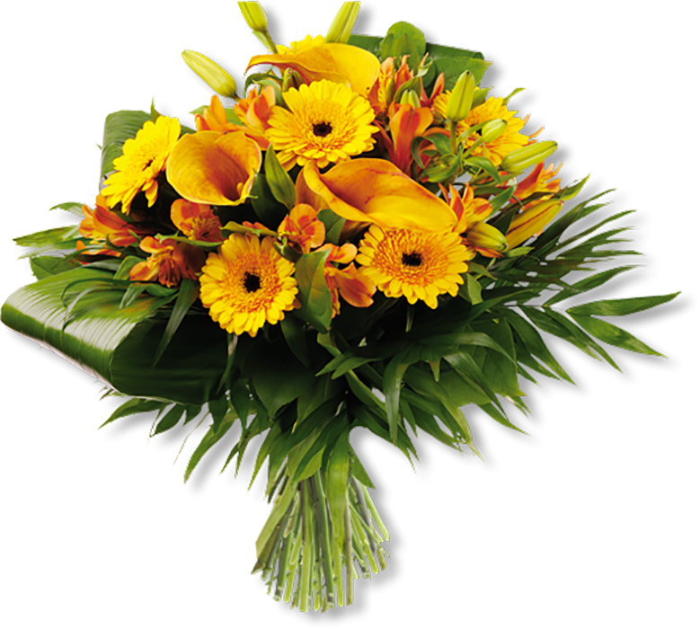 Bouquet Yellow Flowers PNG Transparent