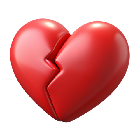 Broken heart png Clipart transparent background