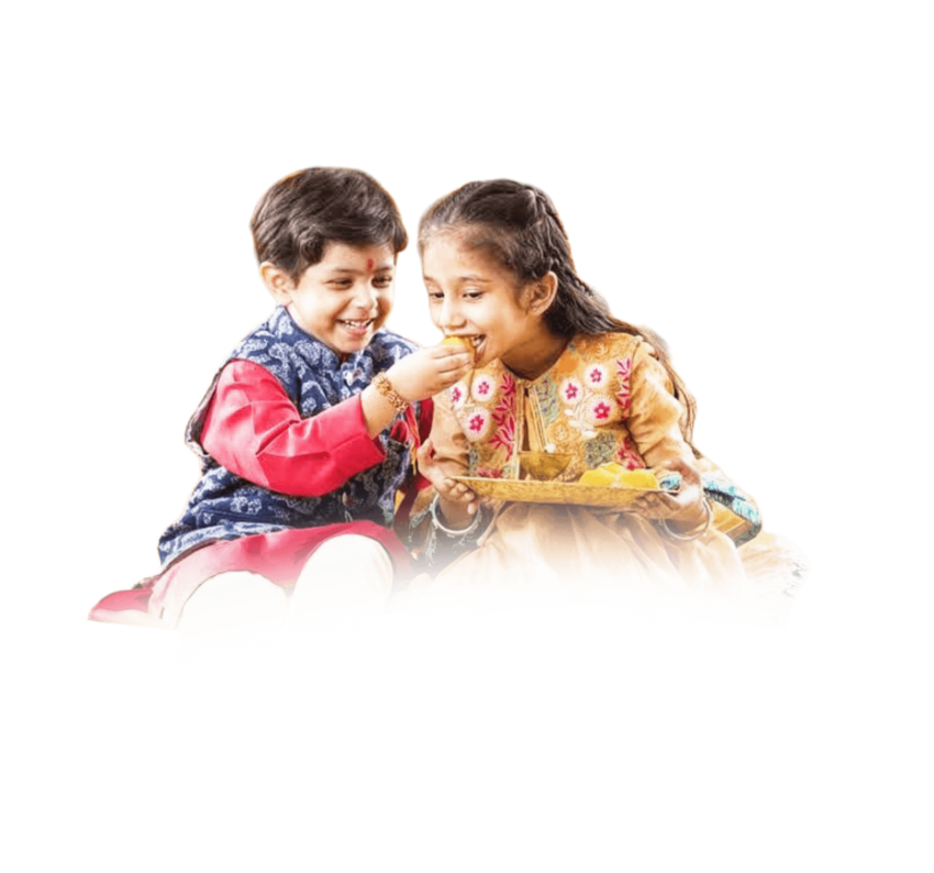 Brother and Sister celebrating Raksha Bandhan Png images thumbnail