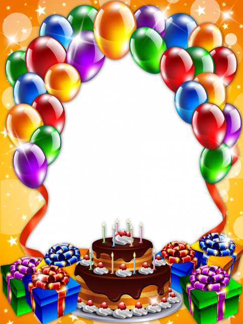 Cake Happy Birthday frame png Full HD