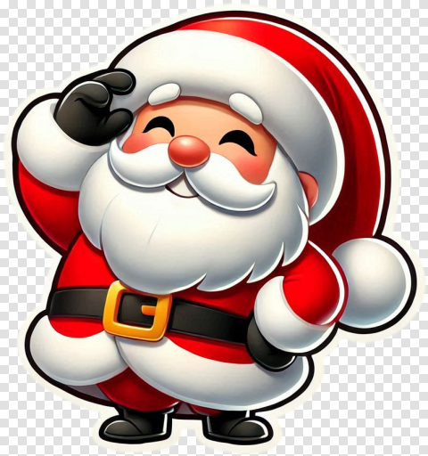 Cartoon Smiling Santa Claus Png File Edit