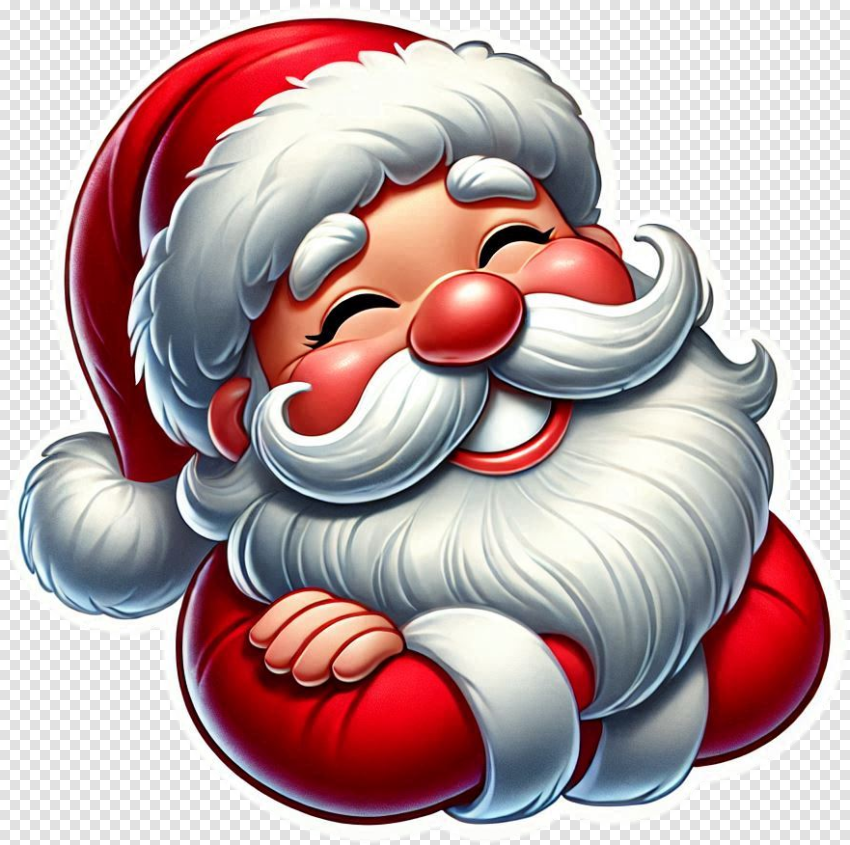 CB EDiting Smiling Santa Claus Png Free For Commercial Use
