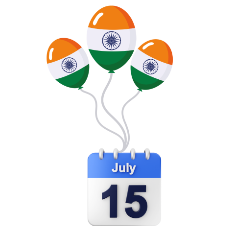 Celebrating India's independence on 15th August Png Images