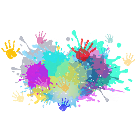 Children Hand Holi Color Png Hd