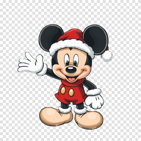 Christmas Mickey Mouse Png Free For Photo Editing