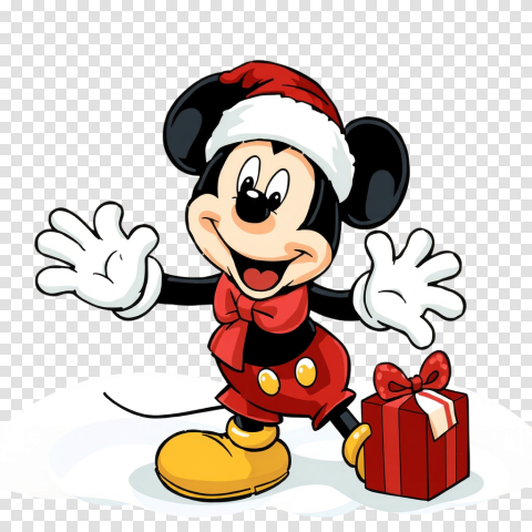 Christmas Mickey Mouse Png Image