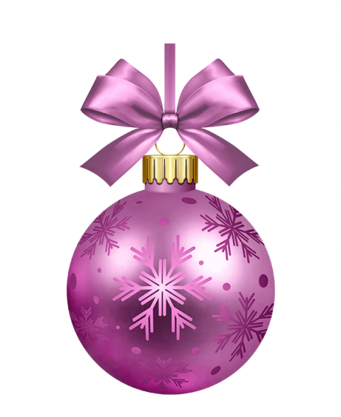 Christmas Pink Bauble Png Photos Download Free