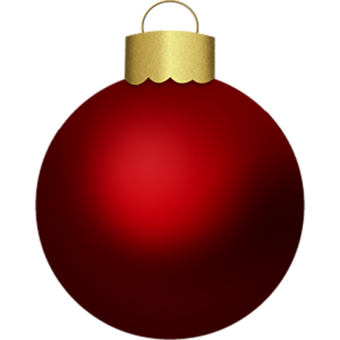 Christmas Red Bauble PNG Download Free HD
