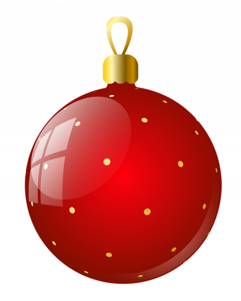 Christmas Red Baubles Png full HD Transparent