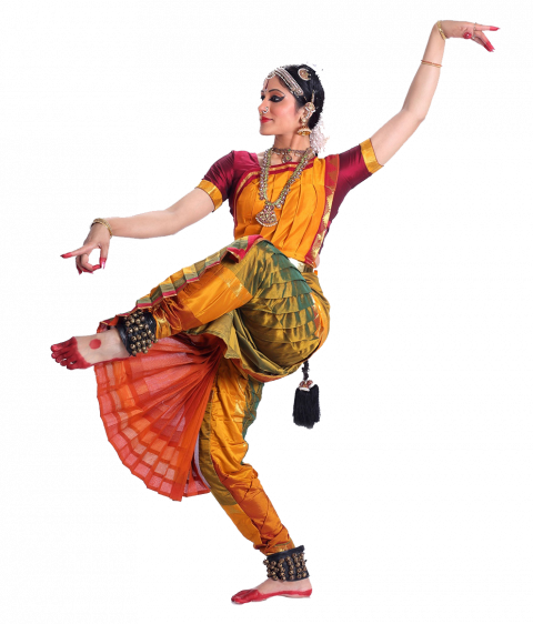Classical Dance Bharatanatyam Girl PNG