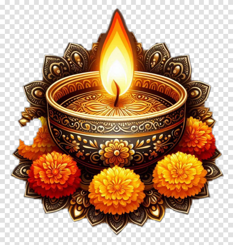 Colorful Dipawali Diya Png Image Transparent