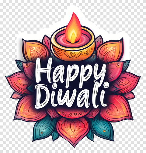 Colorful Free Happy Diwali Png For Festival