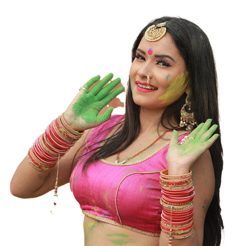 Colorful Holi Girls PNG Download For Editing  New