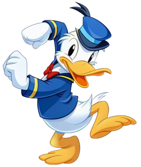 Donald Duck Cartoon Character Png transparent background