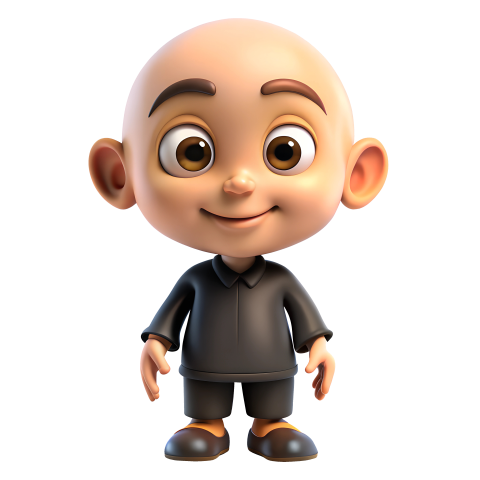 Download Free Bald cartoon character Png
