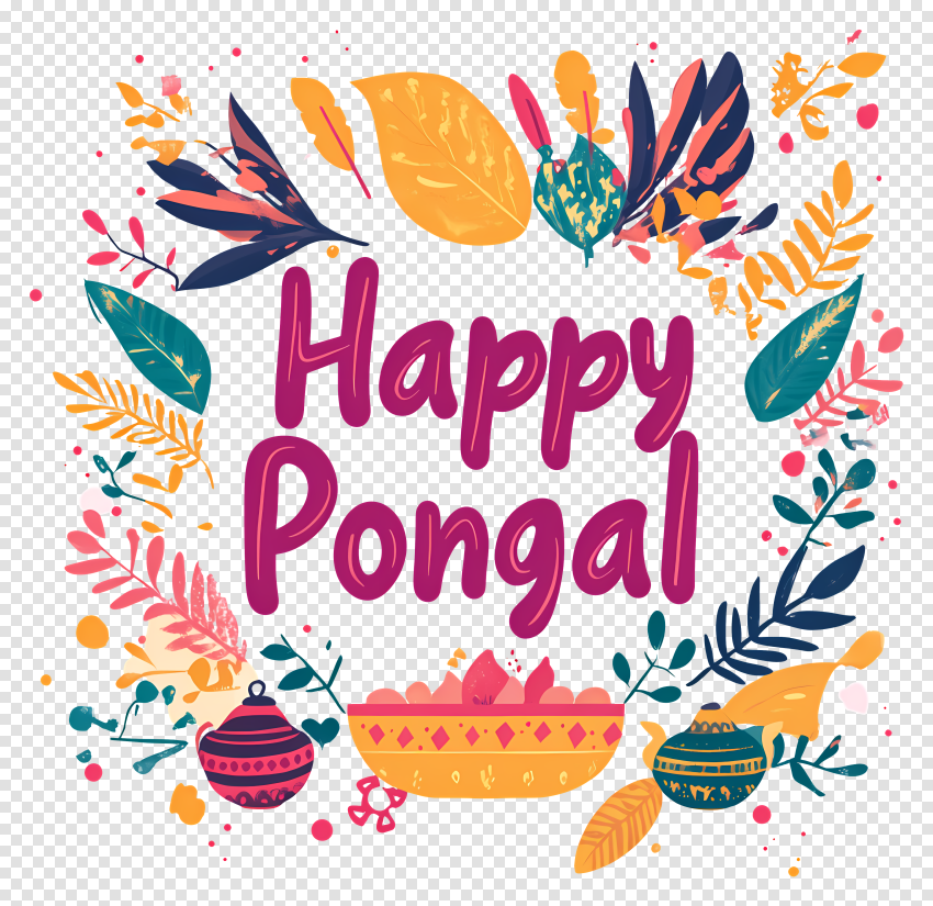 Download Free Editing Happy Pongal Png Stylish Text