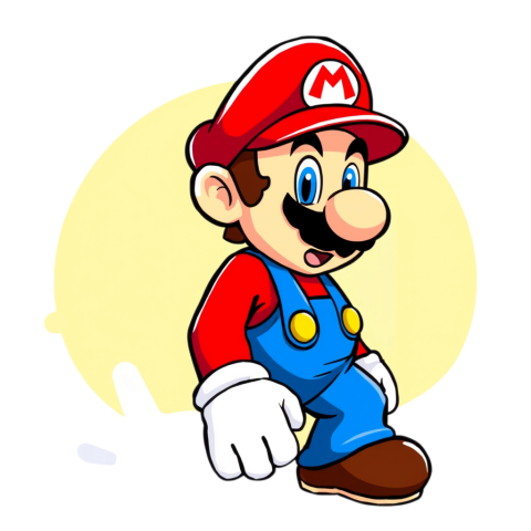 Download New Mario png transparent background