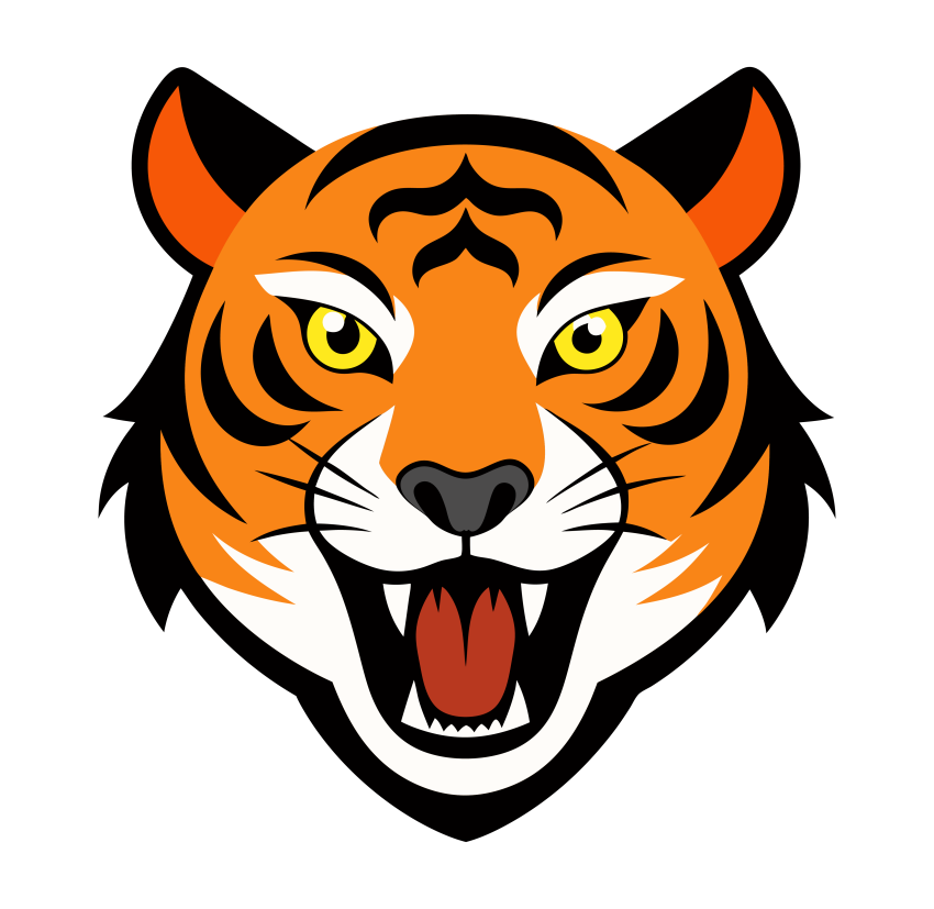 Download Tiger Rore Head Vector Png Clipart Illustration