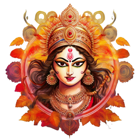 Durga Puja Png Transparent Background Vector Image