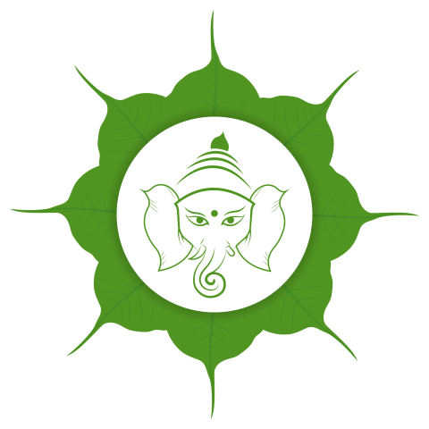 Eco friendly lord ganesha Chaturthi with leaves Design, for Free