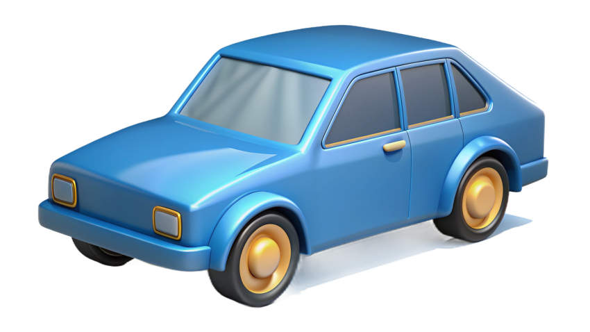 Fere 3d toy car png transparent background