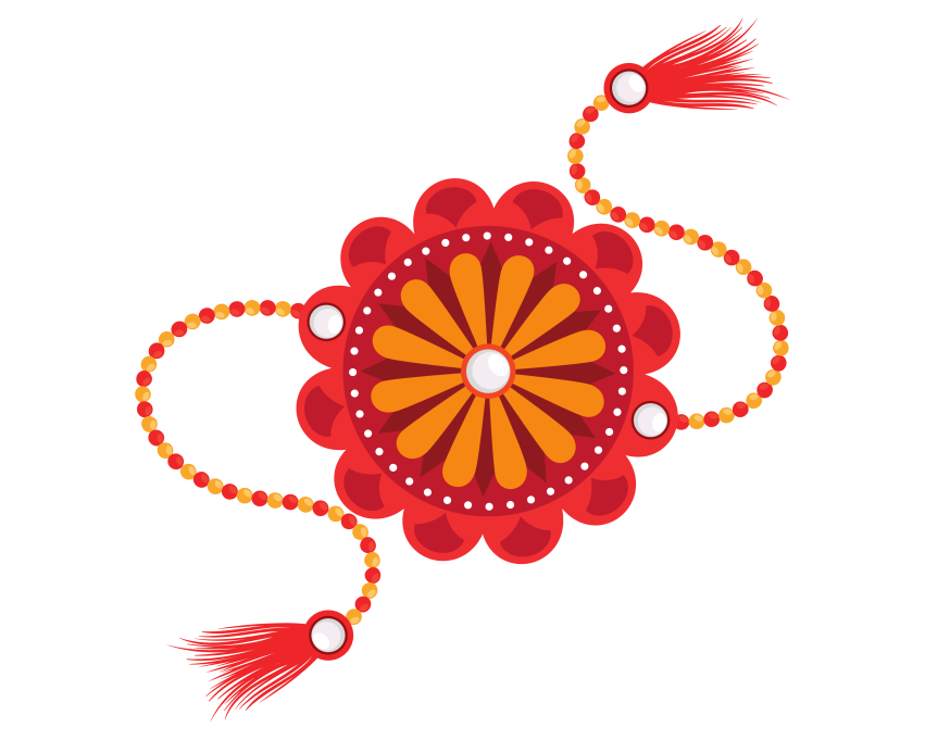 Flower Raksha Bandhan Wristband Png image free
