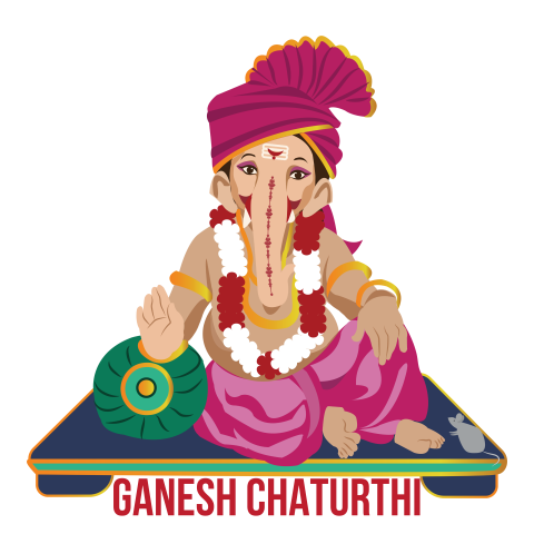 Get Ganpati Ganesh Chaturthi PNG Image for hindu festival Celebrations