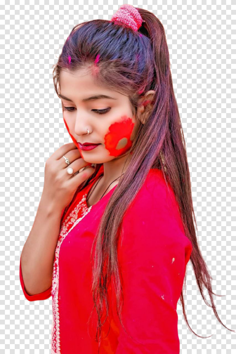 Girl Holi Holi Colors Royalty Free Png Transparent Image Download