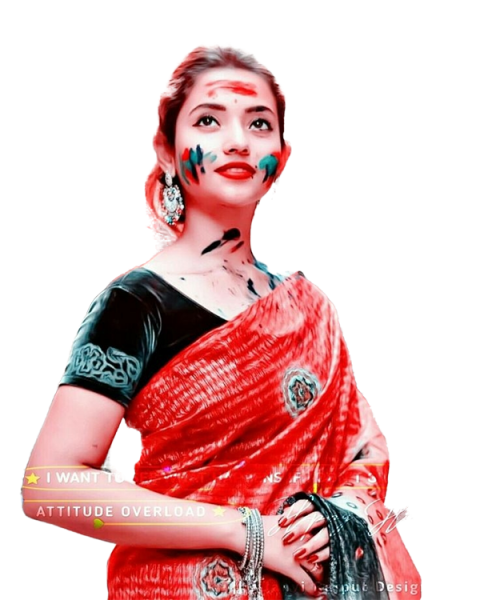 Girl PNG Colorful Holi Photo Editing For Photoshop HD