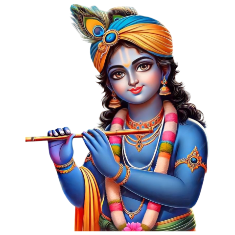 God Krishna png thumbnail for janmashtami Clipart image