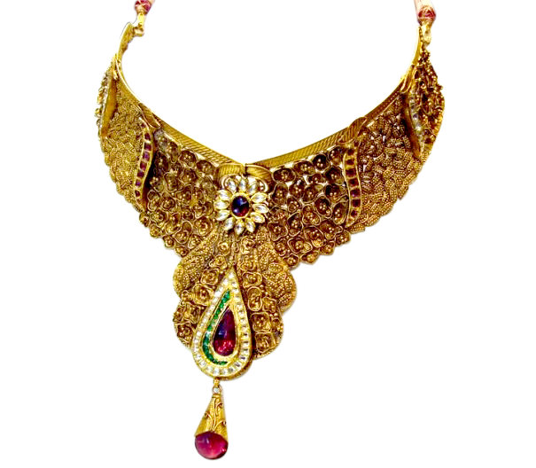 Gold necklace png image Full HD Download