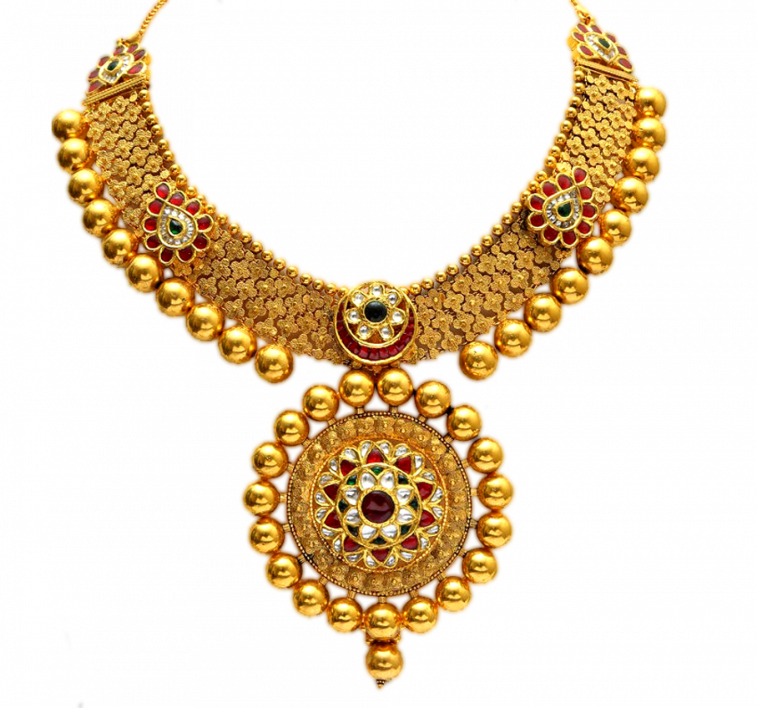 Gold necklace Wedding jewellery Full HD Download
